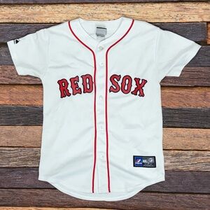 Dustin Pedroia Boston Red Sox MLB Baseball Sports Boys Kids Jersey